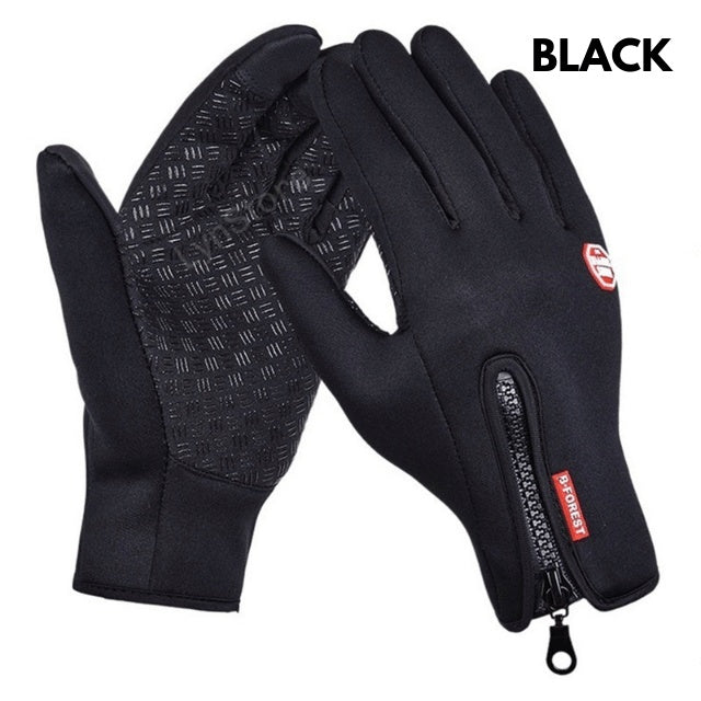 Portable Panda unisex touchscreen gloves – anti-slip polar fleece riding gloves
