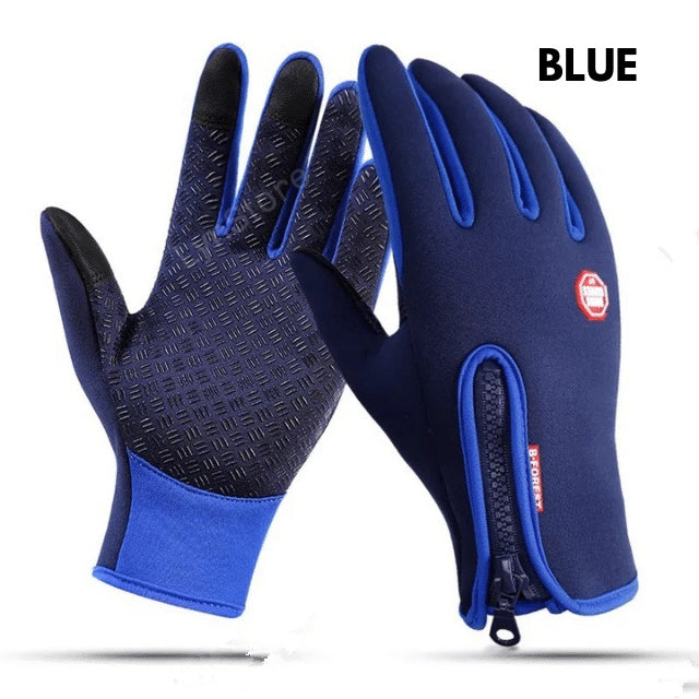 Portable Panda unisex touchscreen gloves – anti-slip polar fleece riding gloves