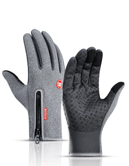 Portable Panda motorcycle riding gloves – fleece-lined and anti-slip winter wear