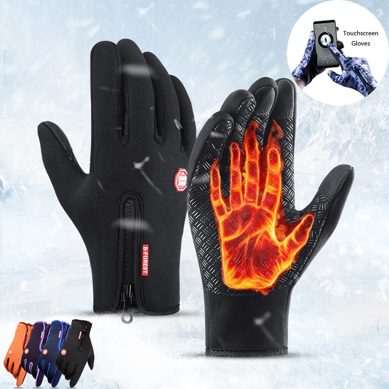 Portable Panda waterproof touchscreen gloves – fleece-lined winter gloves for men and women