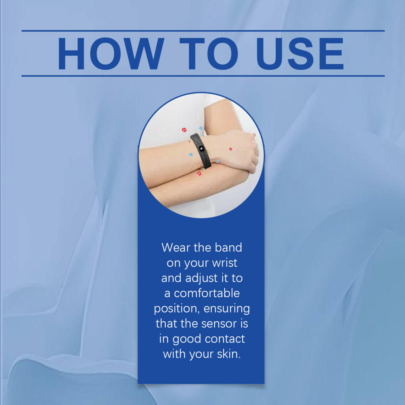 EOHOE Graphene Bracelet Portable Panda – stylish black graphene wristband for pain relief and body care