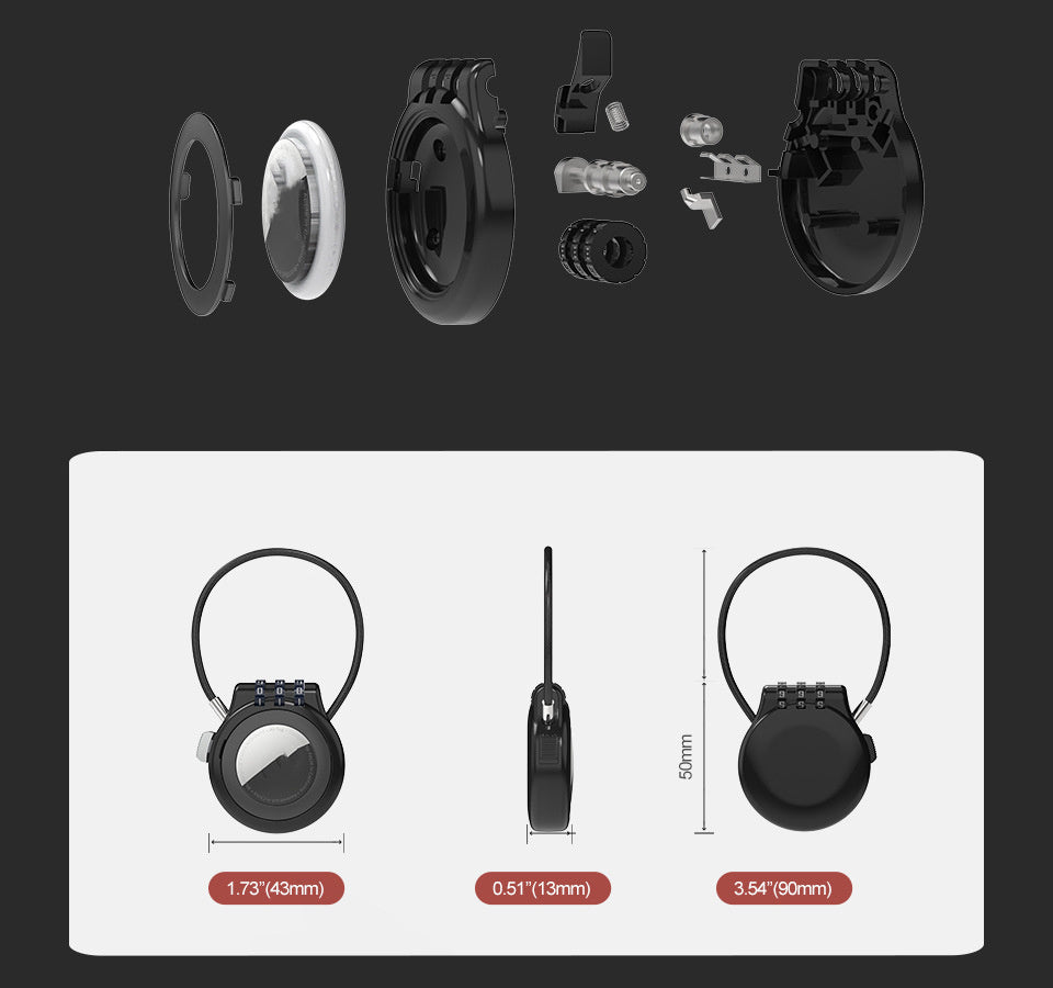 Applicable AirTag All-inclusive Drop-resistant Anti-loss Alarm Device Protective Case