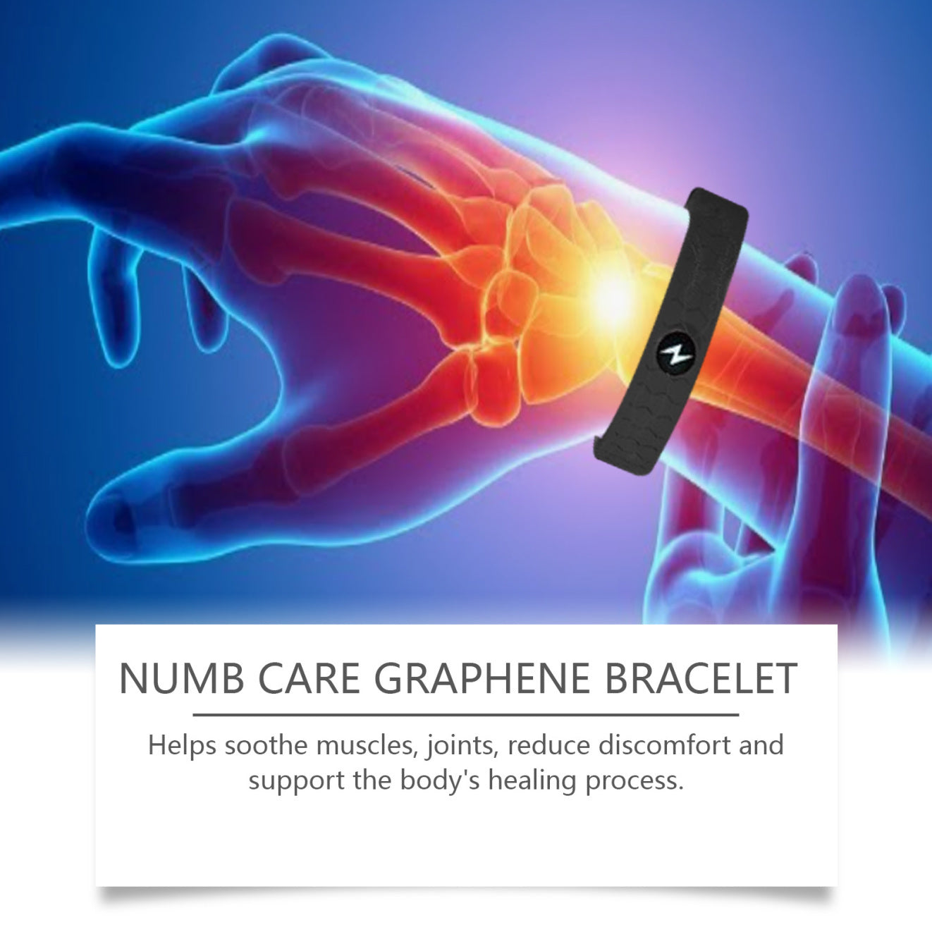 Portable Panda EOHOE Graphene Wristband – graphene sensor detail for effective body care