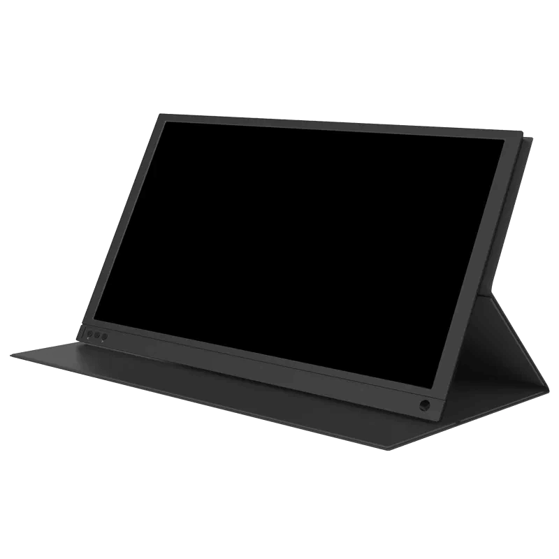 SleekView lightweight monitor sliding into travel bag – Portable Panda