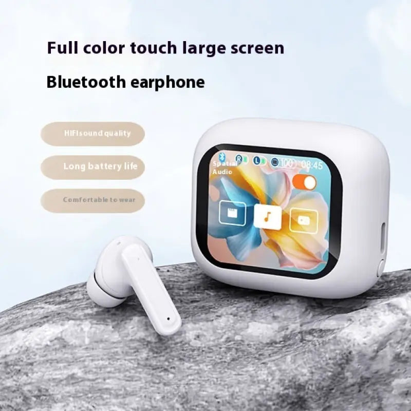 SilentWave wireless earphones front view – Portable Panda