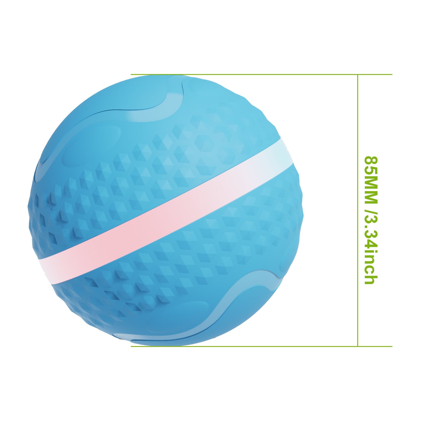 Portable Panda Smart Interactive Dog Toy – Automatic Rolling Ball with Lights