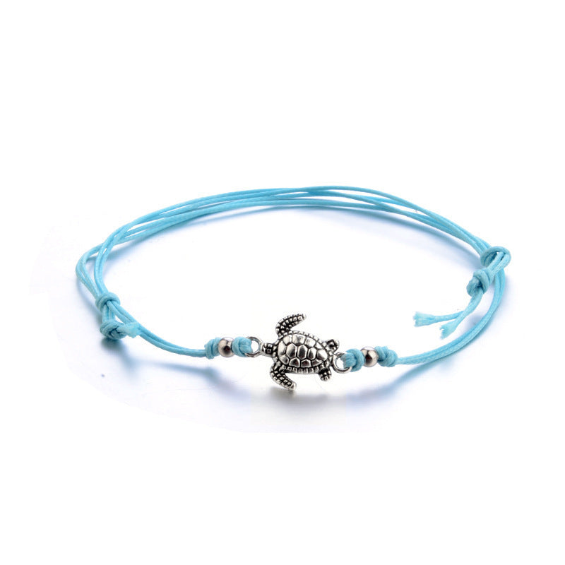 Hemp Rope Multi-layer Turtle Anklet