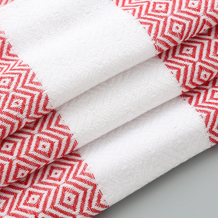 Turkish fringed beach towel