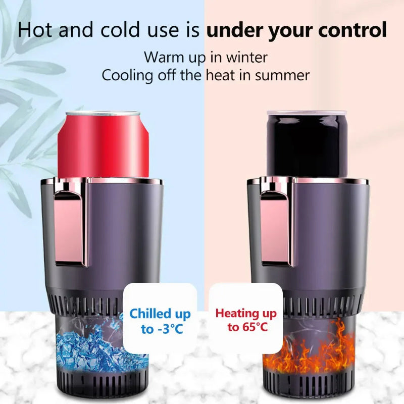 Close-up of Portable Panda Travel Cup digital temperature control screen
