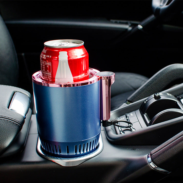 Portable Panda Smart Travel Cup fitting in standard car cup holder – On-the-Go Heating and Cooling