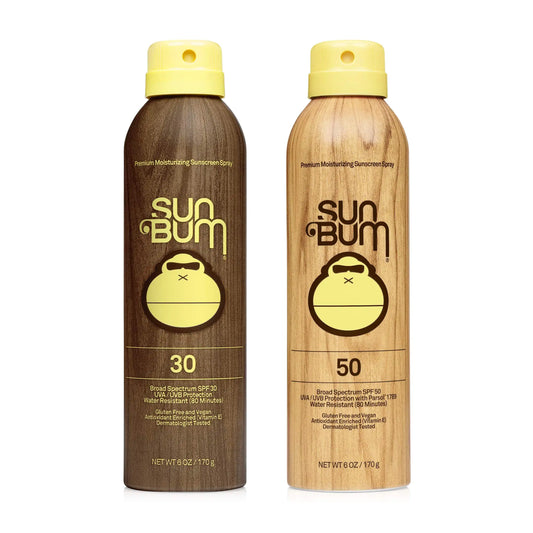 Sun Bum Original Spf 30 and 50 Sunscreen Spray 2 Pack
