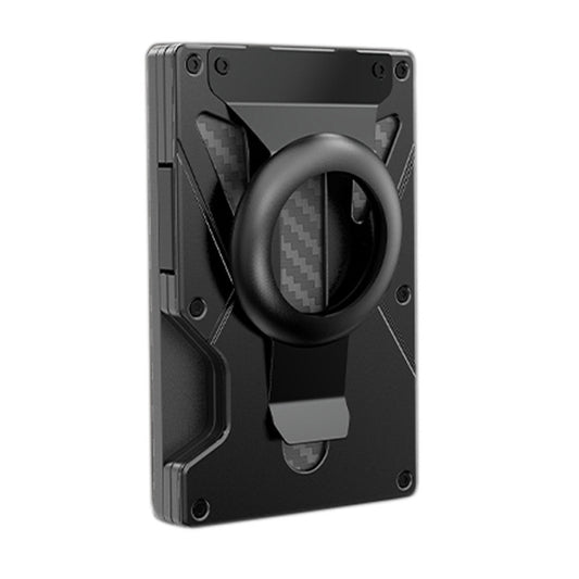 Tracker RFID Anti-Theft Metal Wallet in black with magnetic suction – Portable Panda