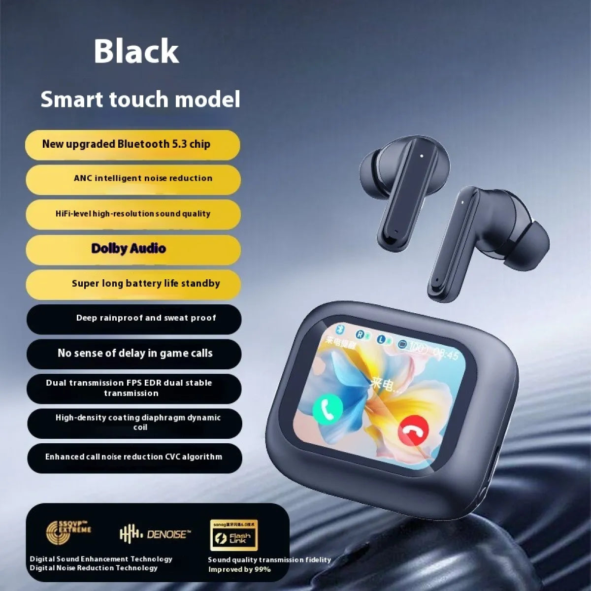 SilentWave noise reduction earbuds in charging case – Portable Panda